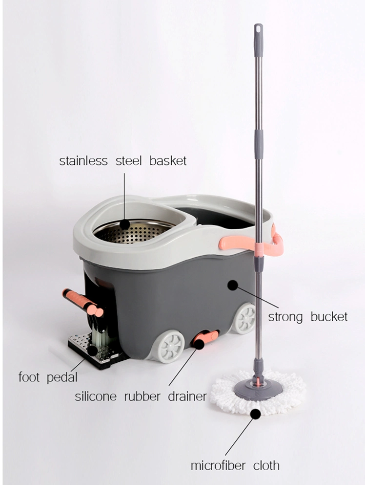 High Level Spin Mop with Pedal Four Drive Magic Mop