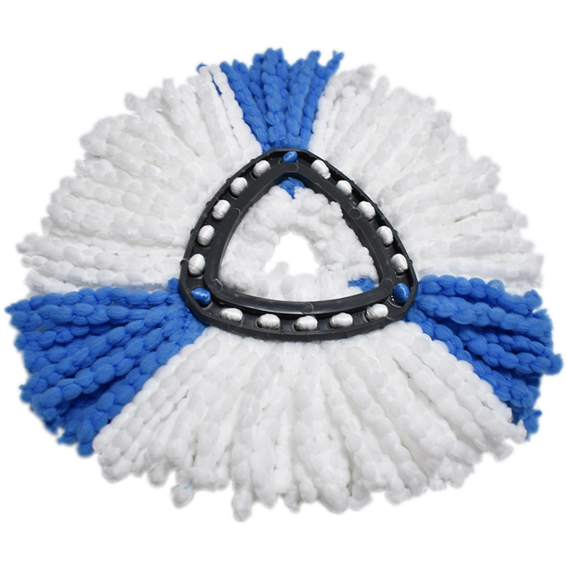 Adapts Vileda O-Cedar Triangle Spiral Turn Mop Head Fiber Replacement Cotton Yarn Head Mop Accessories Mop