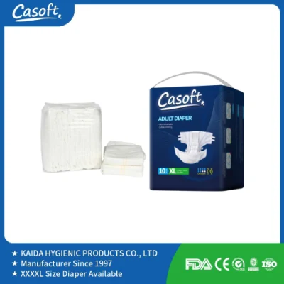 Casoft Online Products Couvre-couche hydrophile pour adulte, ultra épais, grand ajustement, style USA UK